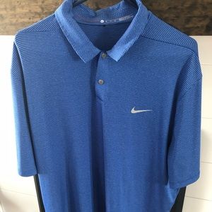 Blue Nike polo